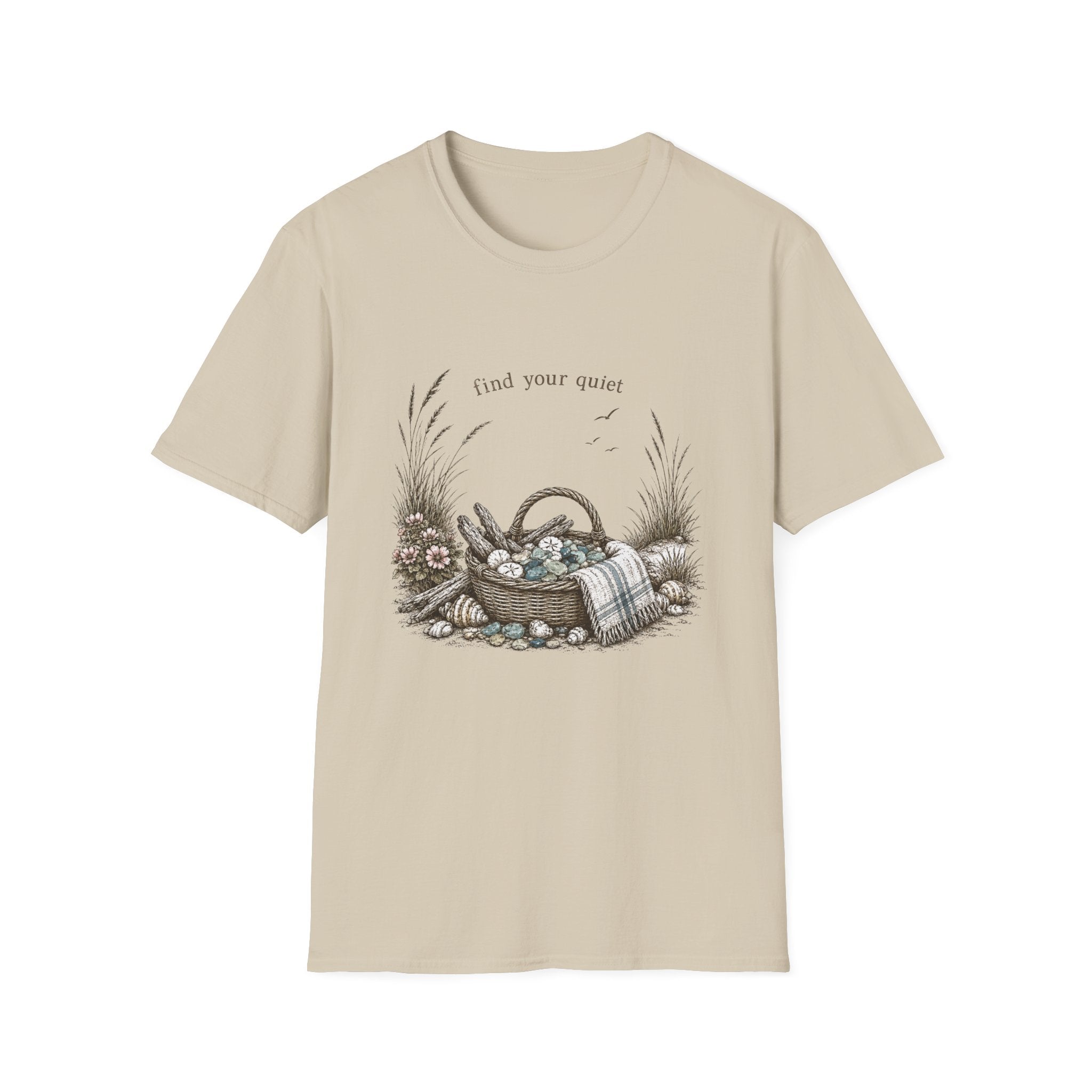 Find Your Quiet Beach Glass Tee