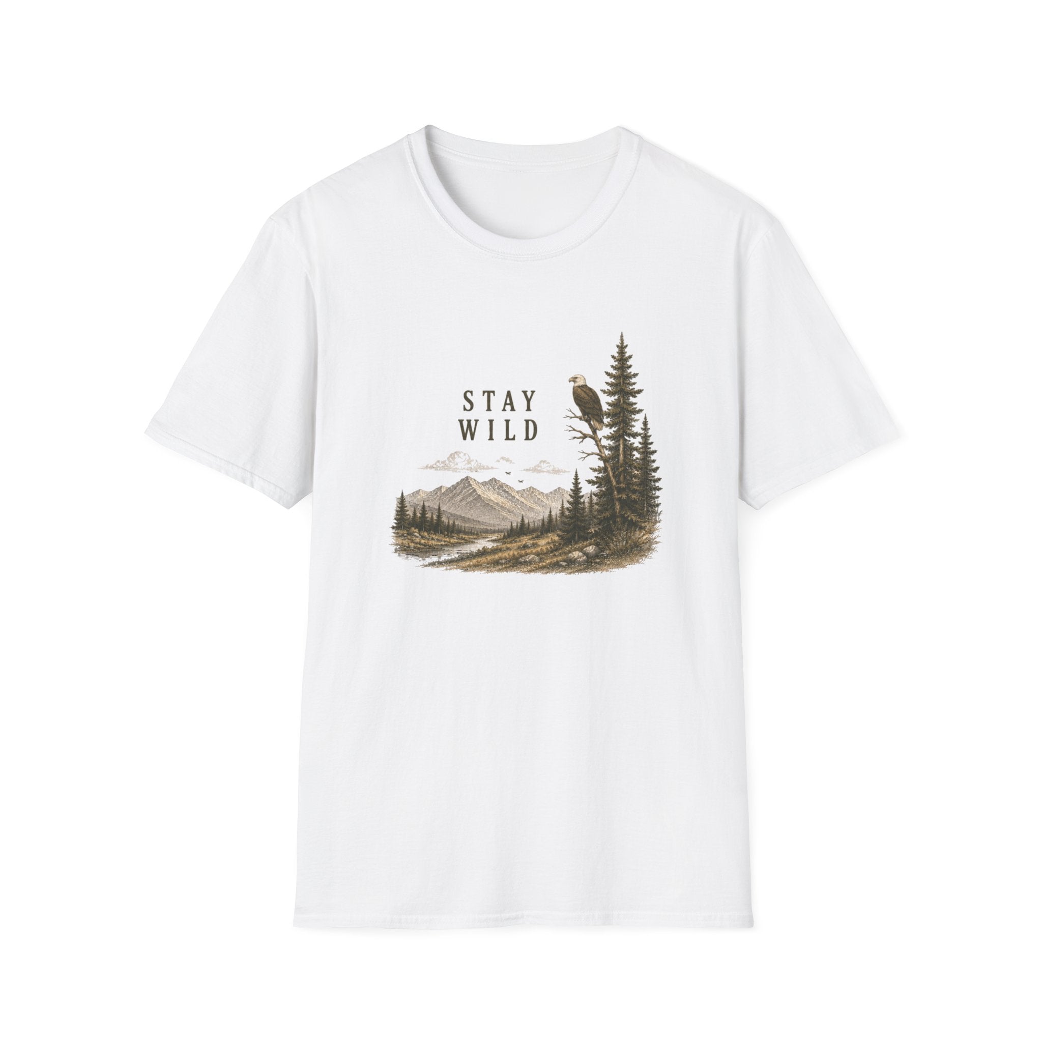 Stay Wild Nature T-Shirt — Eagle & Mountain Outdoor Graphic Tee