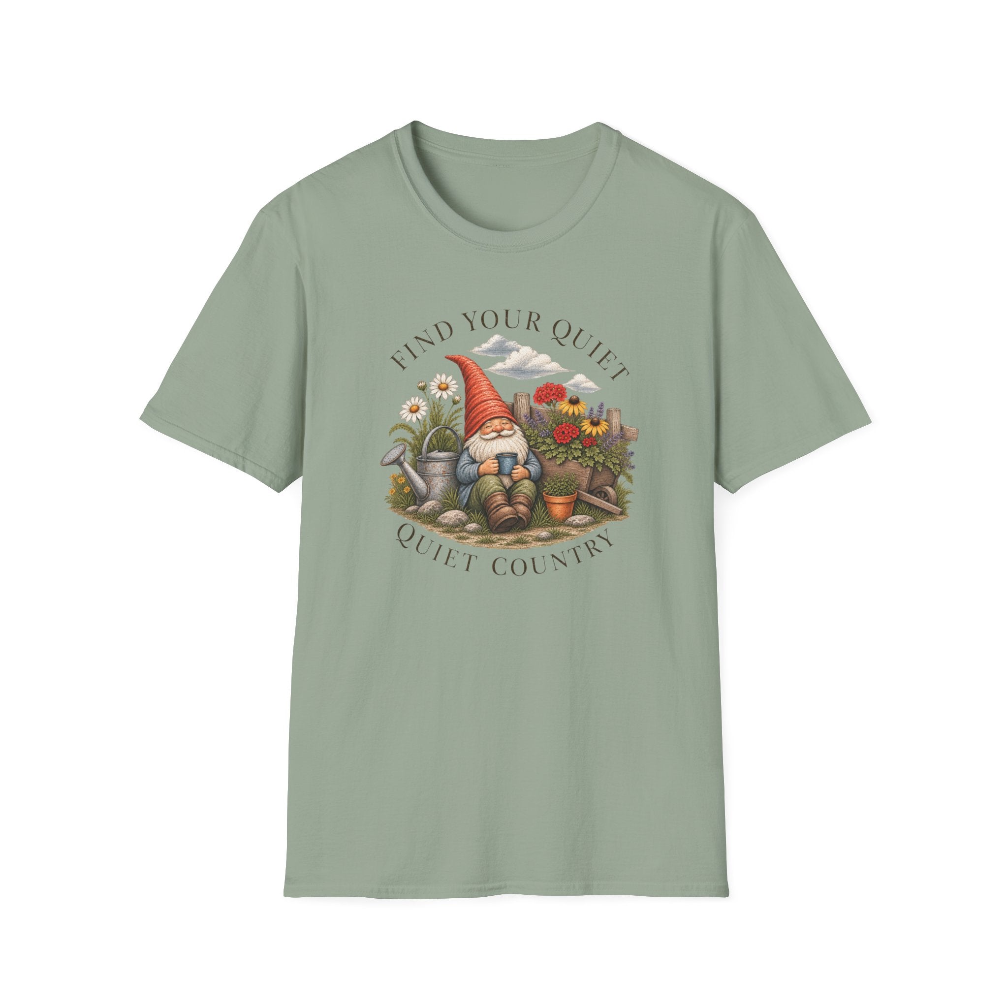 Find Your Quiet Gnome T-Shirt — Cozy Cottagecore Garden Shirt
