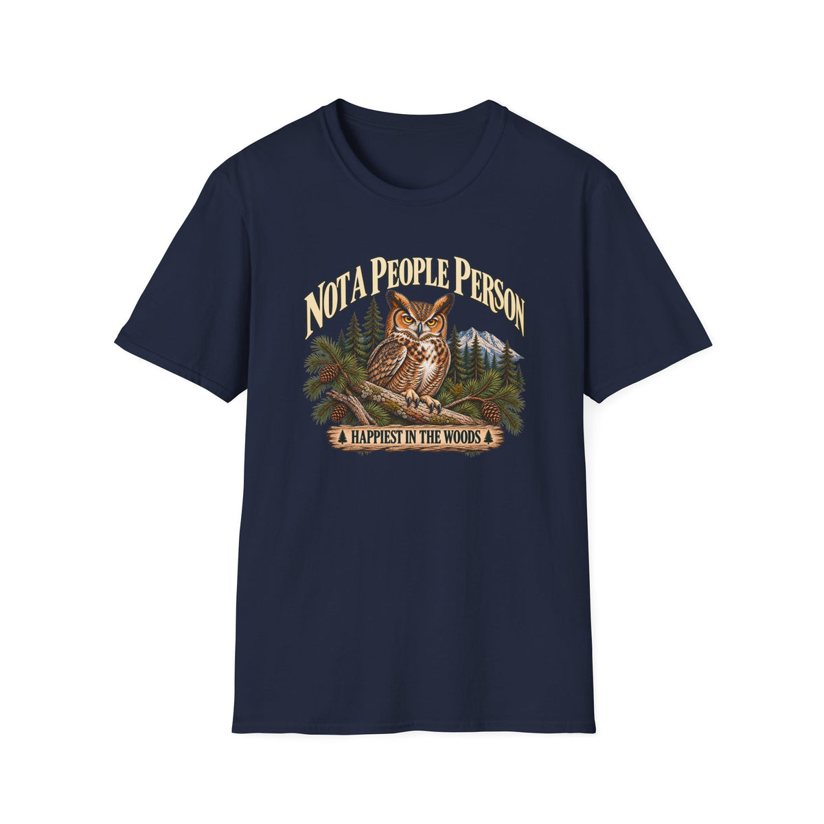 Not A People Person Owl Wildlife T-Shirt