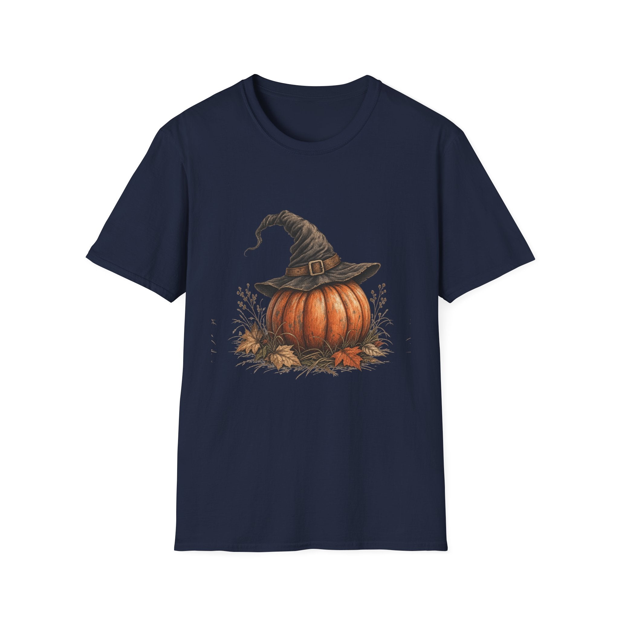 Pumpkin Witch Hat T-Shirt — Cute Fall Halloween Tee