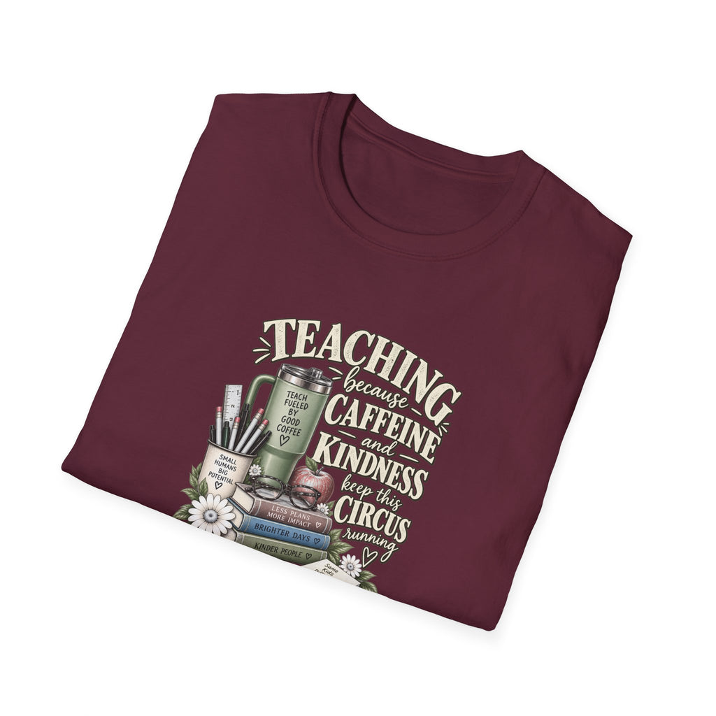 Teacher Caffeine & Kindness T-Shirt