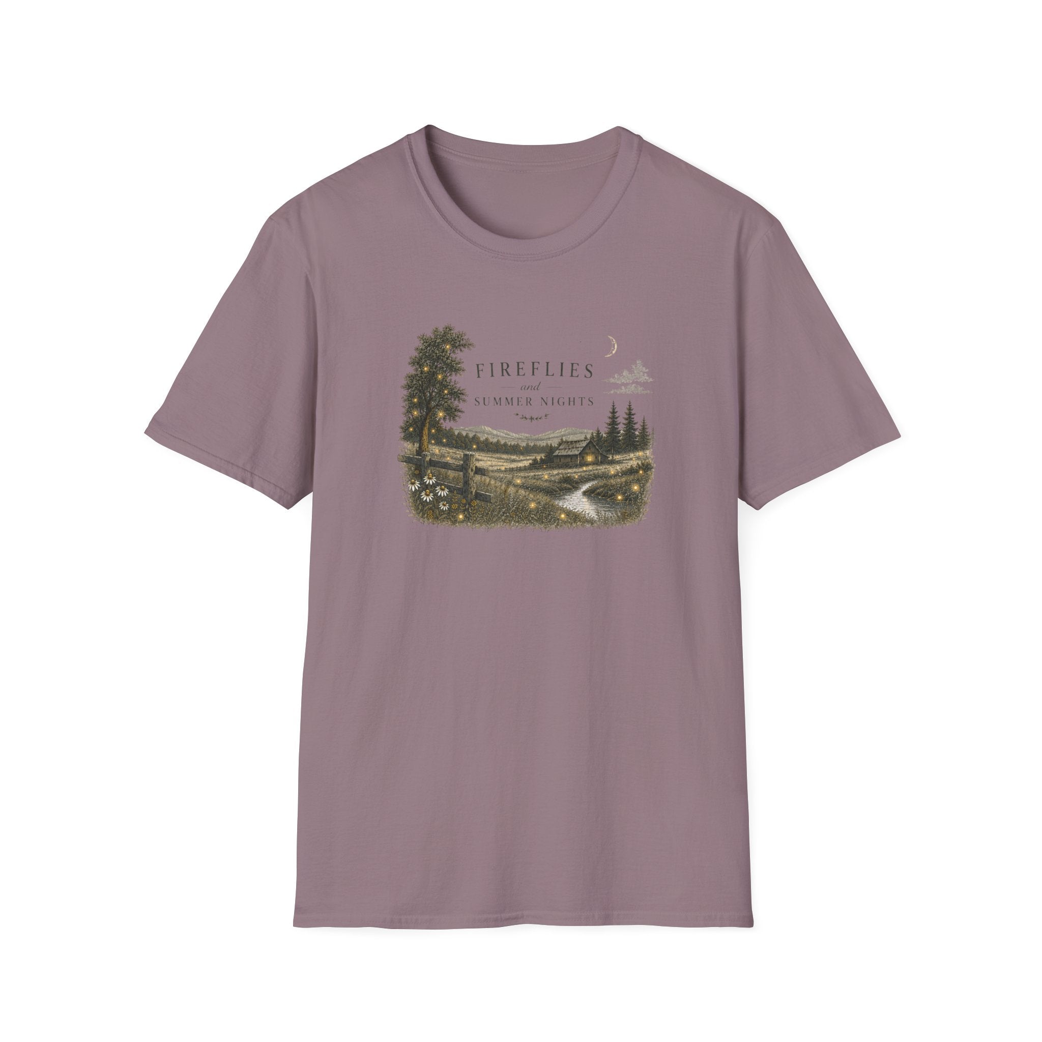 T‑Shirt — Fireflies and Summer Nights Scenic Tee