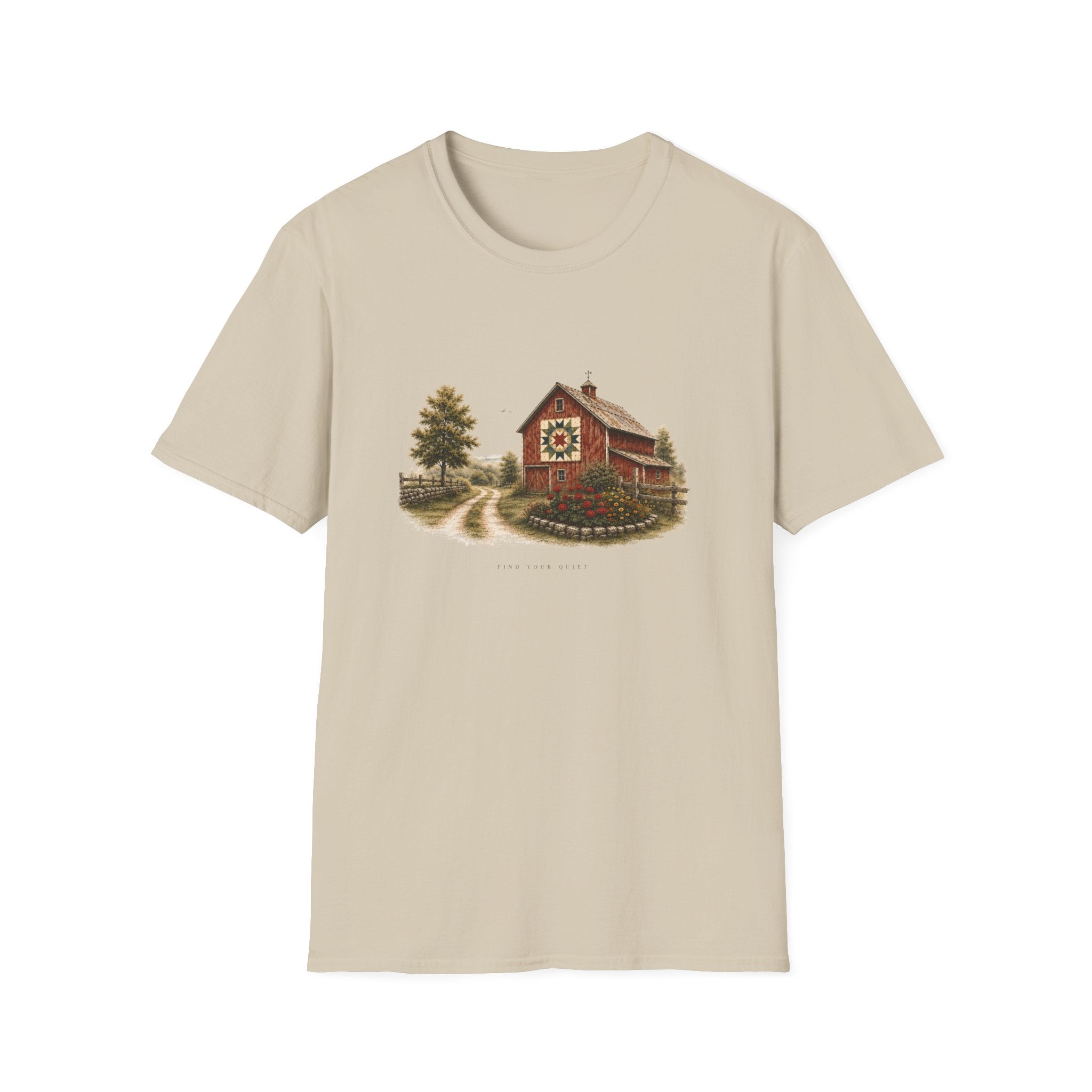 Barn Quilt T-Shirt — Rustic Country Farmhouse Tee