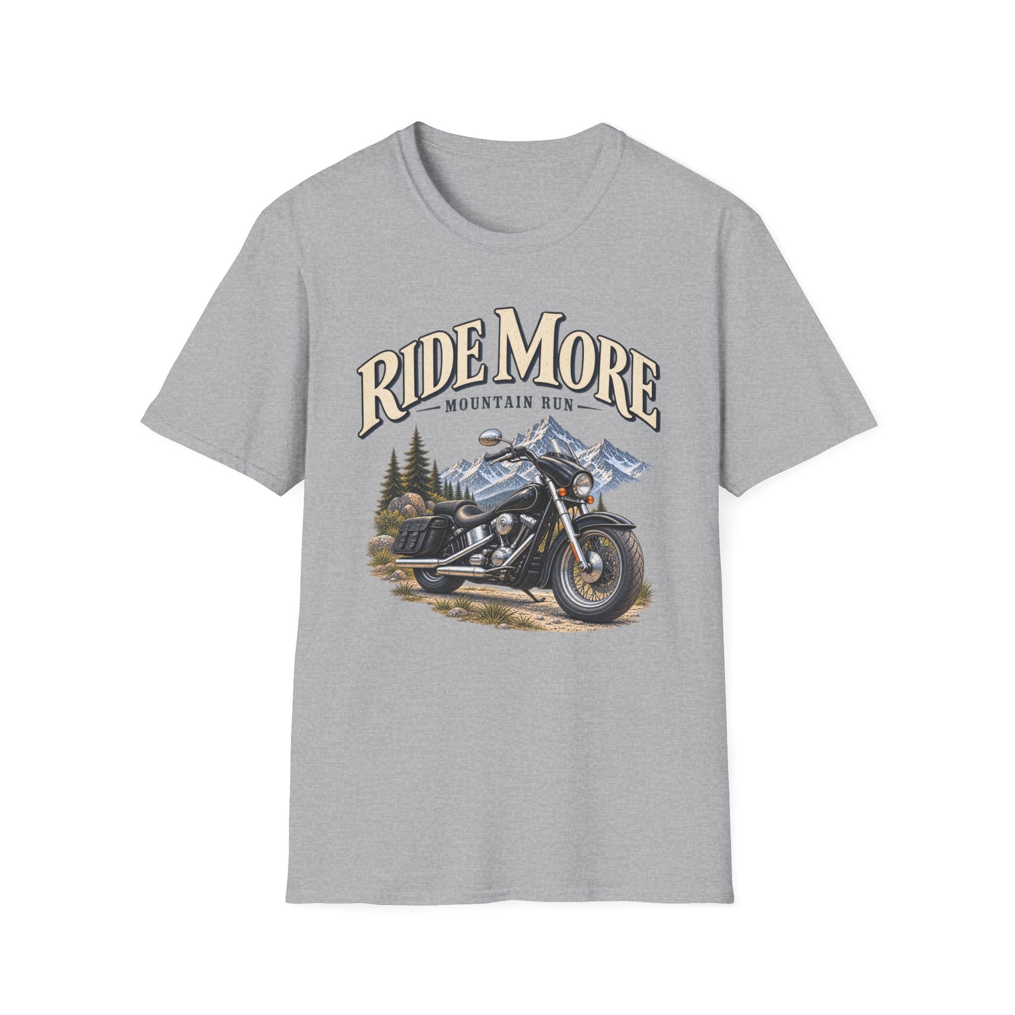 Ride More Motorcycle T‑Shirt – Mountain Run Vintage Bike Tee