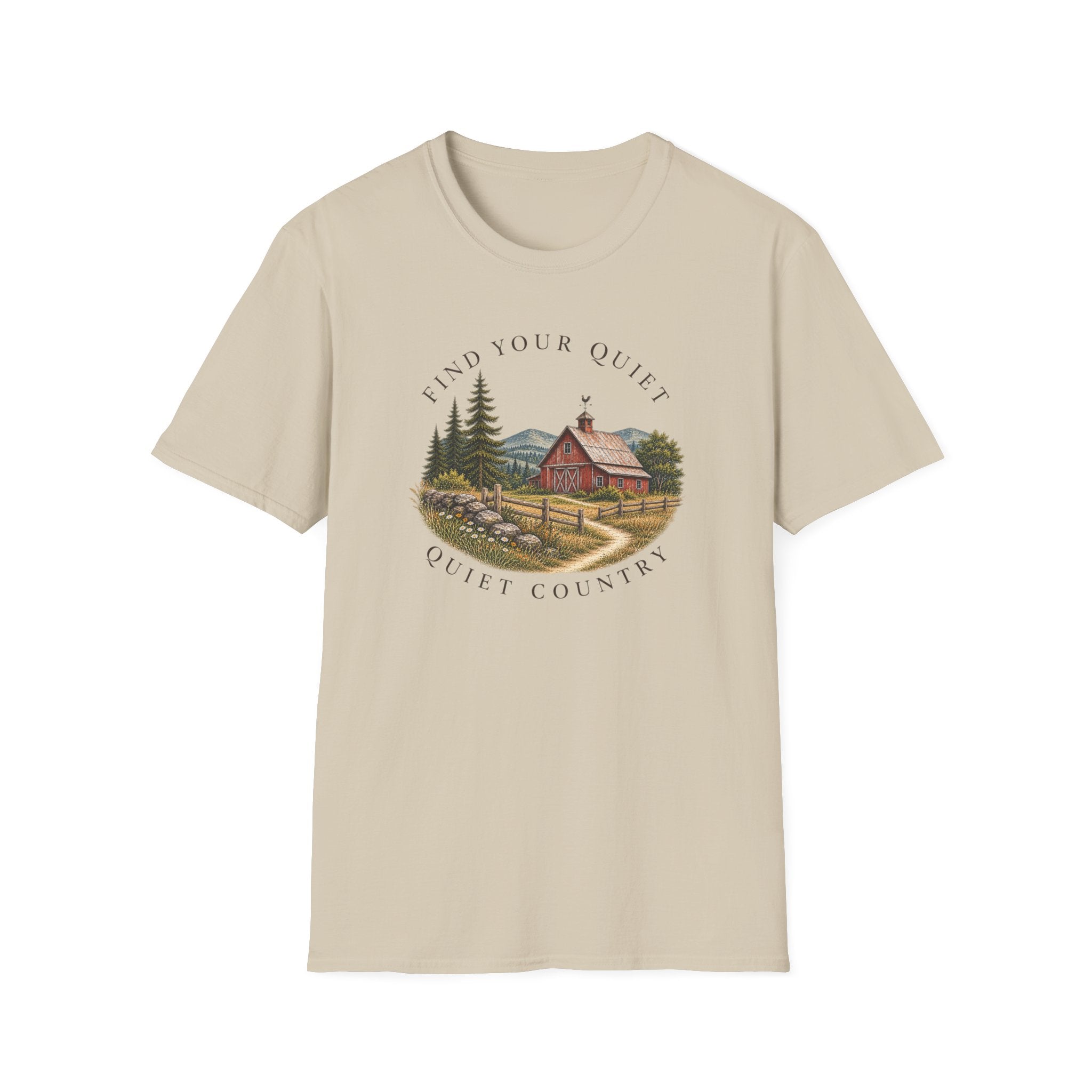 Find Your Quiet T-Shirt — Rustic Cabin Country Graphic Tee