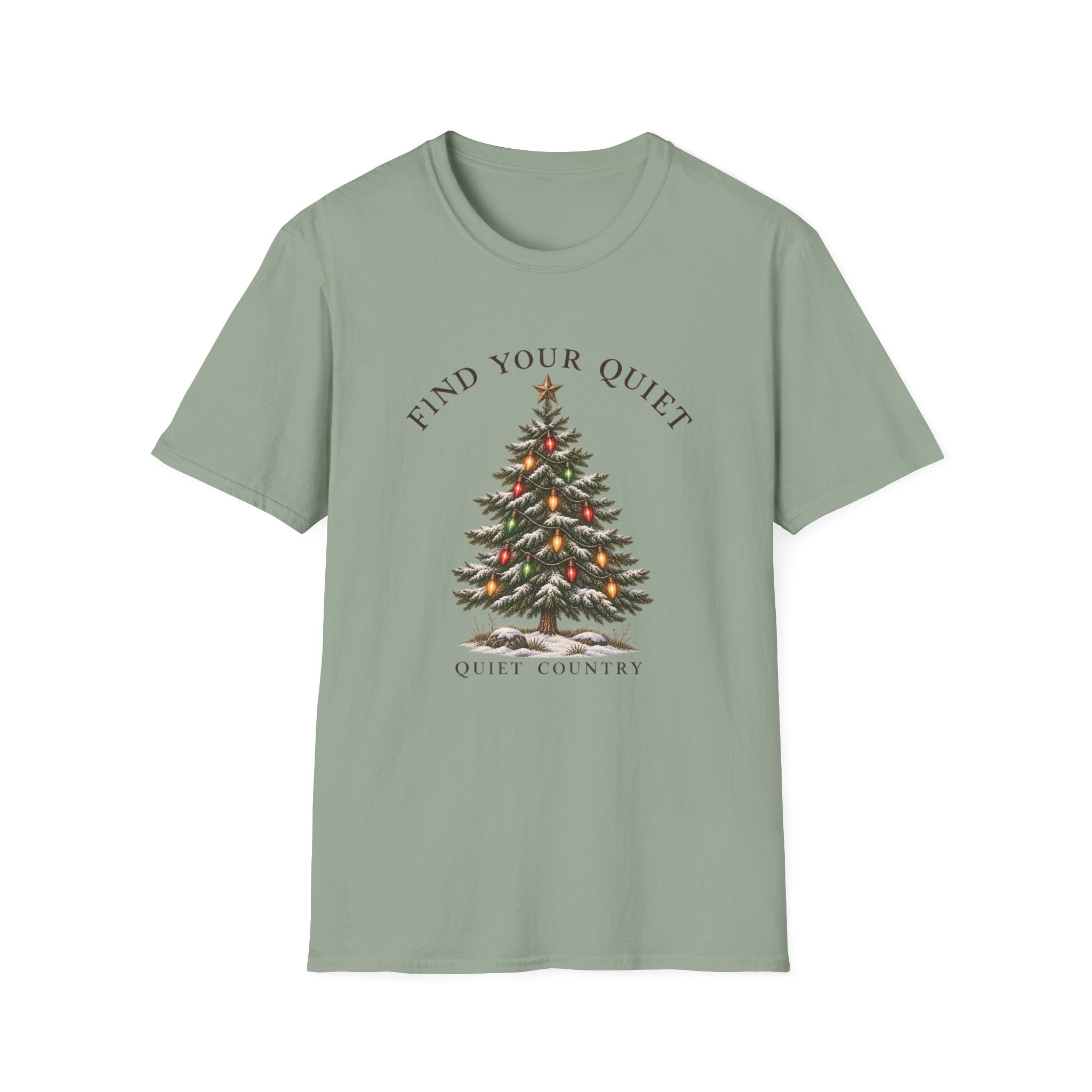 Find Your Quiet Christmas Tree Tee — Cozy Holiday Relaxation Shirt