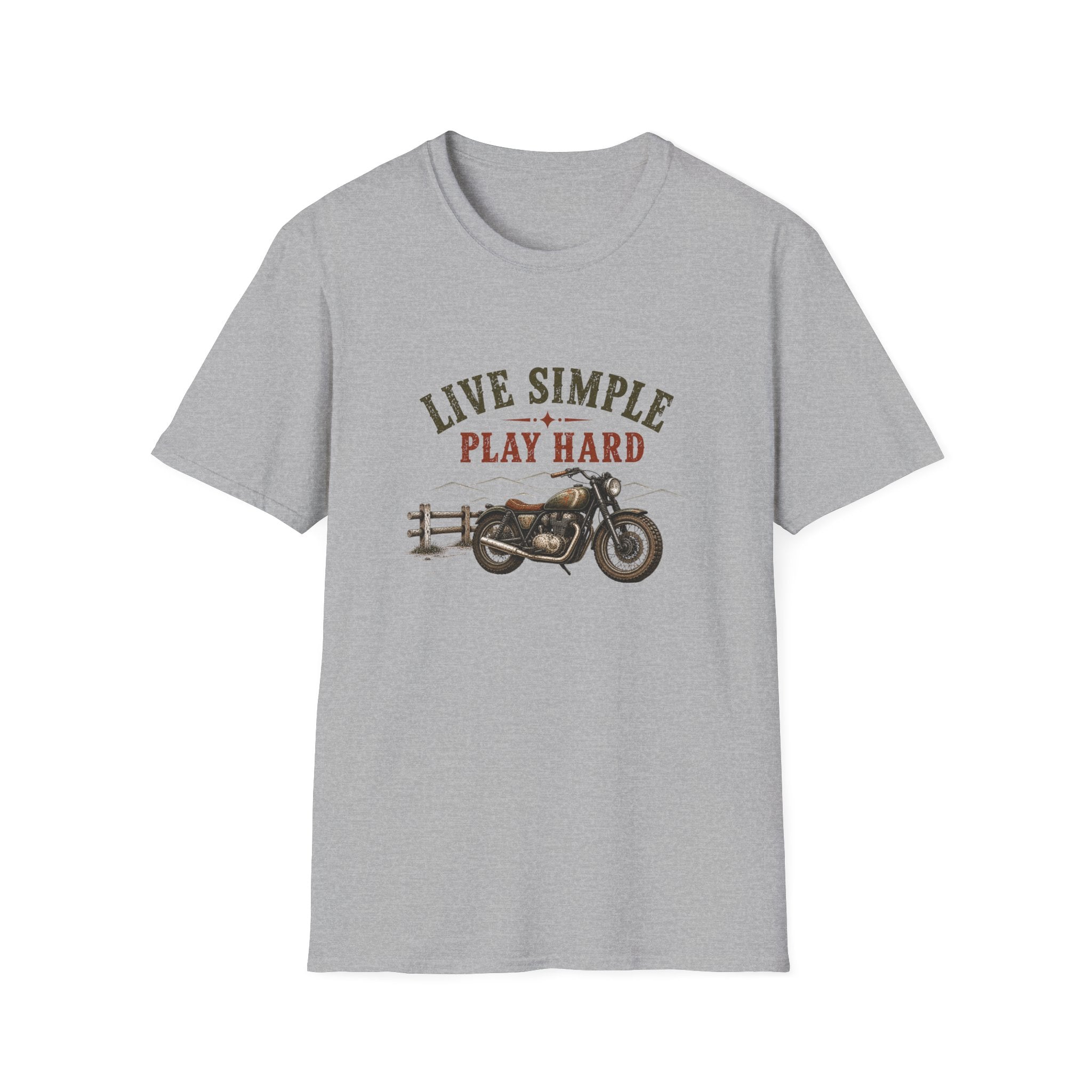 Live Simple Play Hard Motorcycle T-Shirt