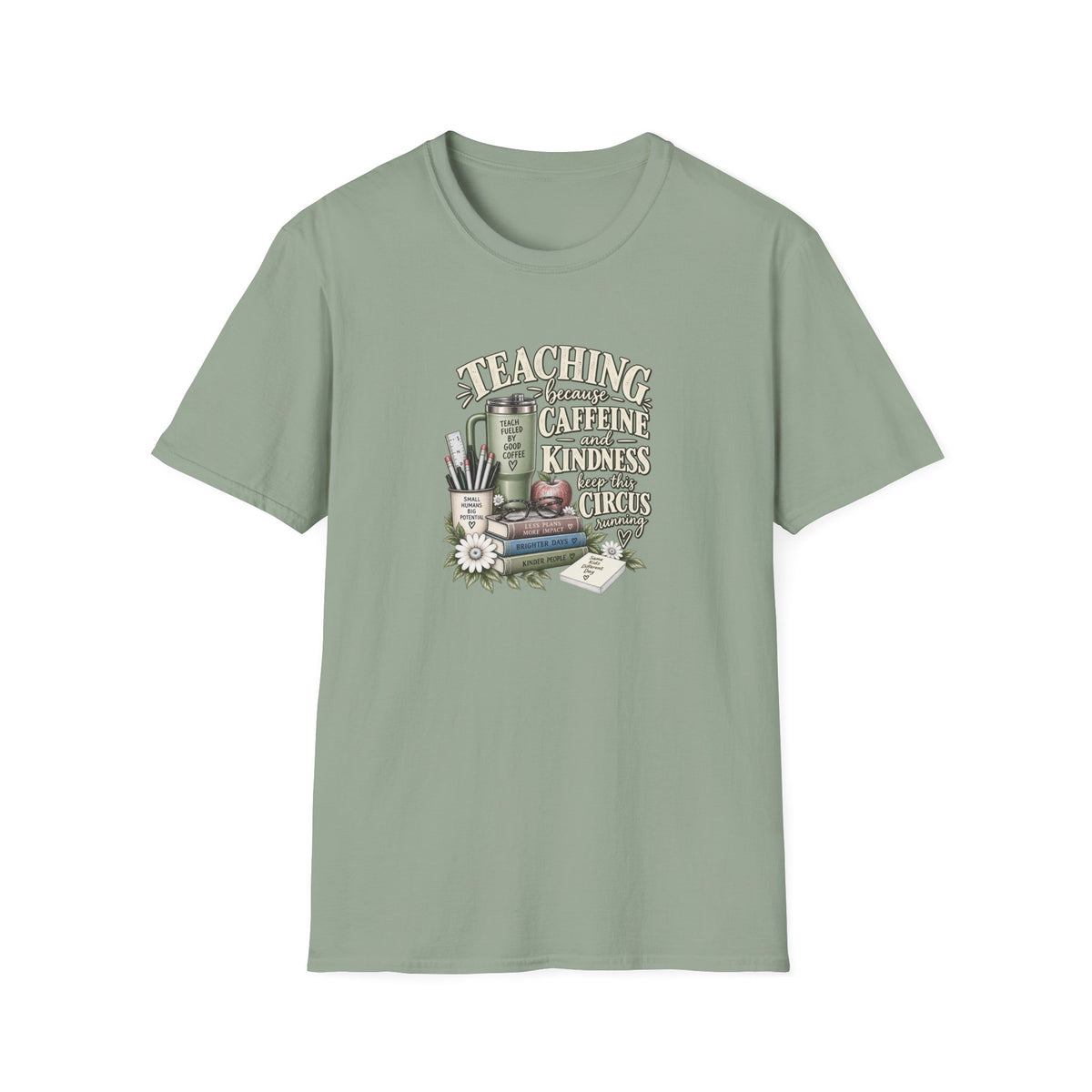 Teacher Caffeine & Kindness T-Shirt