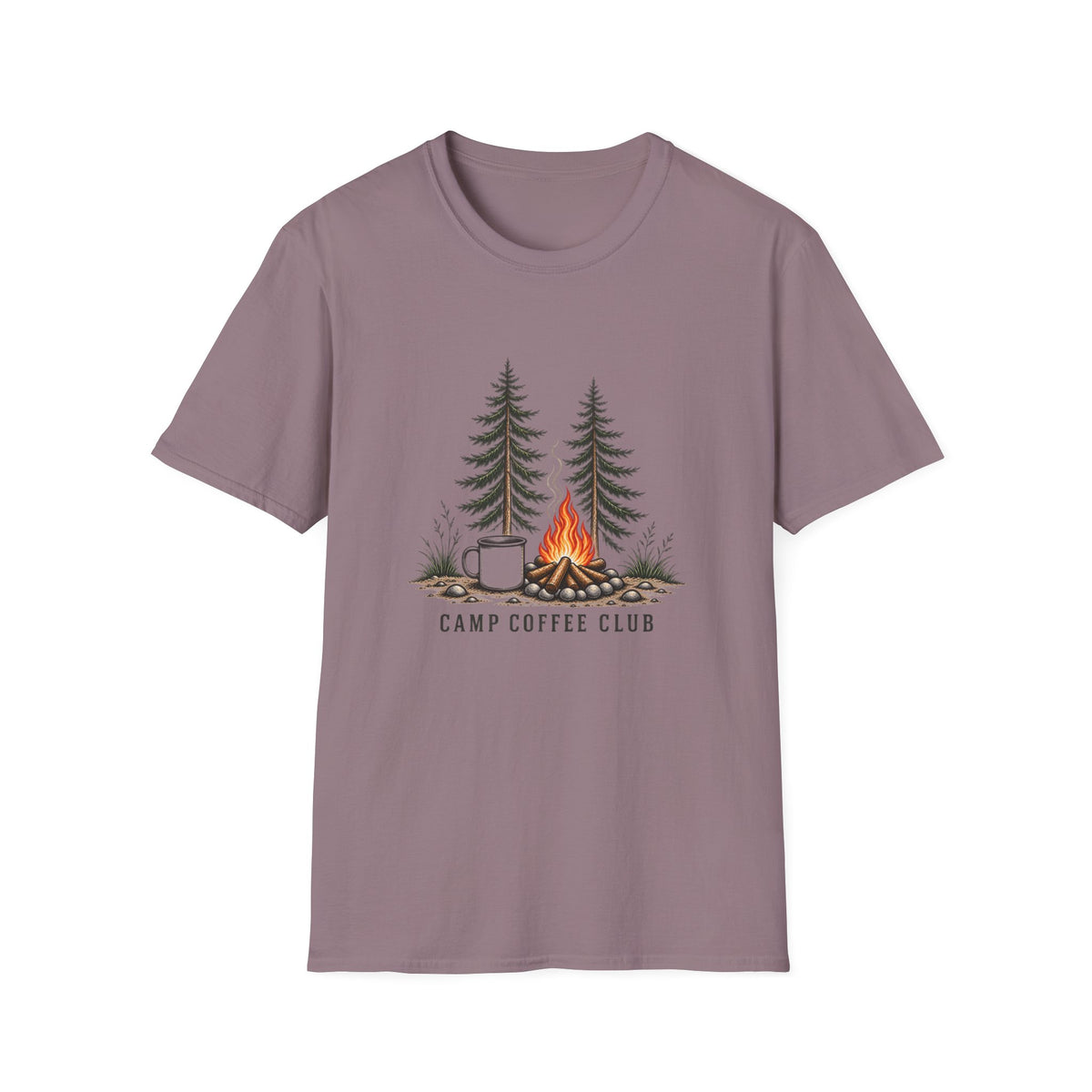 Camp Coffee Club T-Shirt — Camping Coffee Graphic Tee