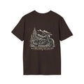 Motorcycle Tee — Classic Black Minimal Everyday T‑Shirt (Back Design)