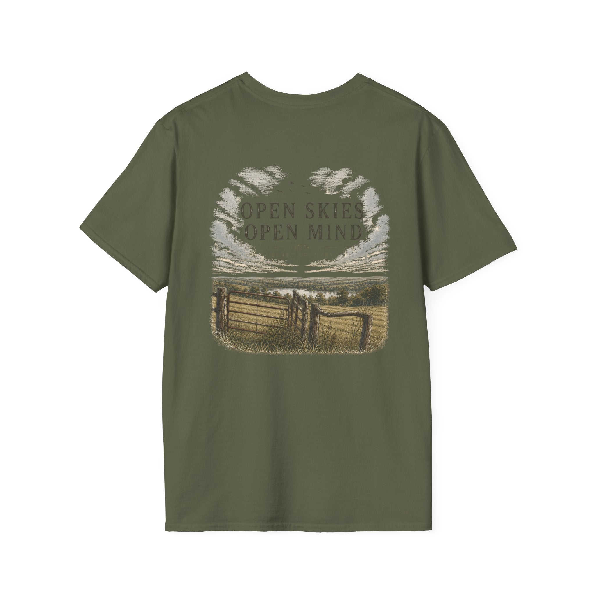 Classic White T-Shirt — Back design