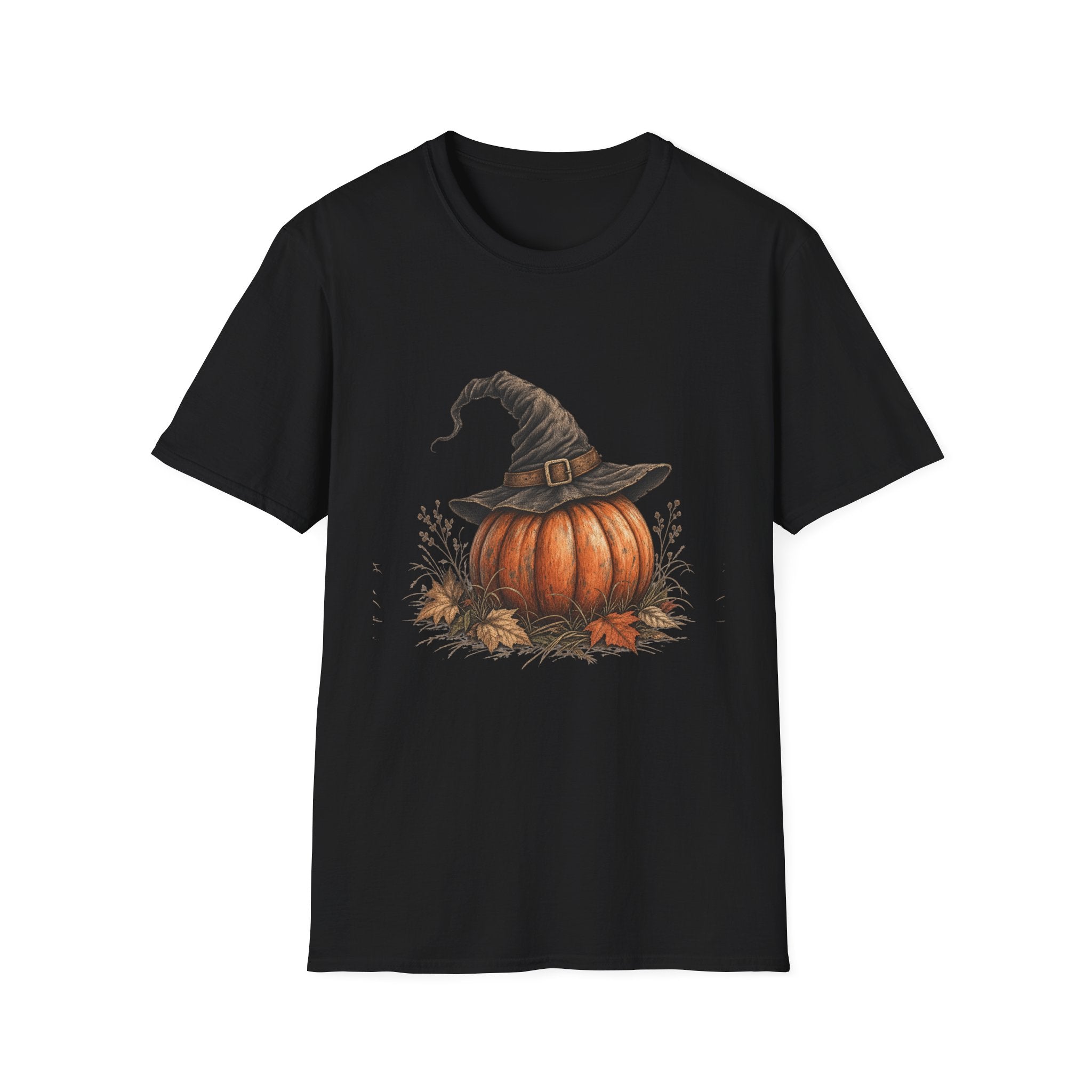 Pumpkin Witch Hat T-Shirt — Cute Fall Halloween Tee