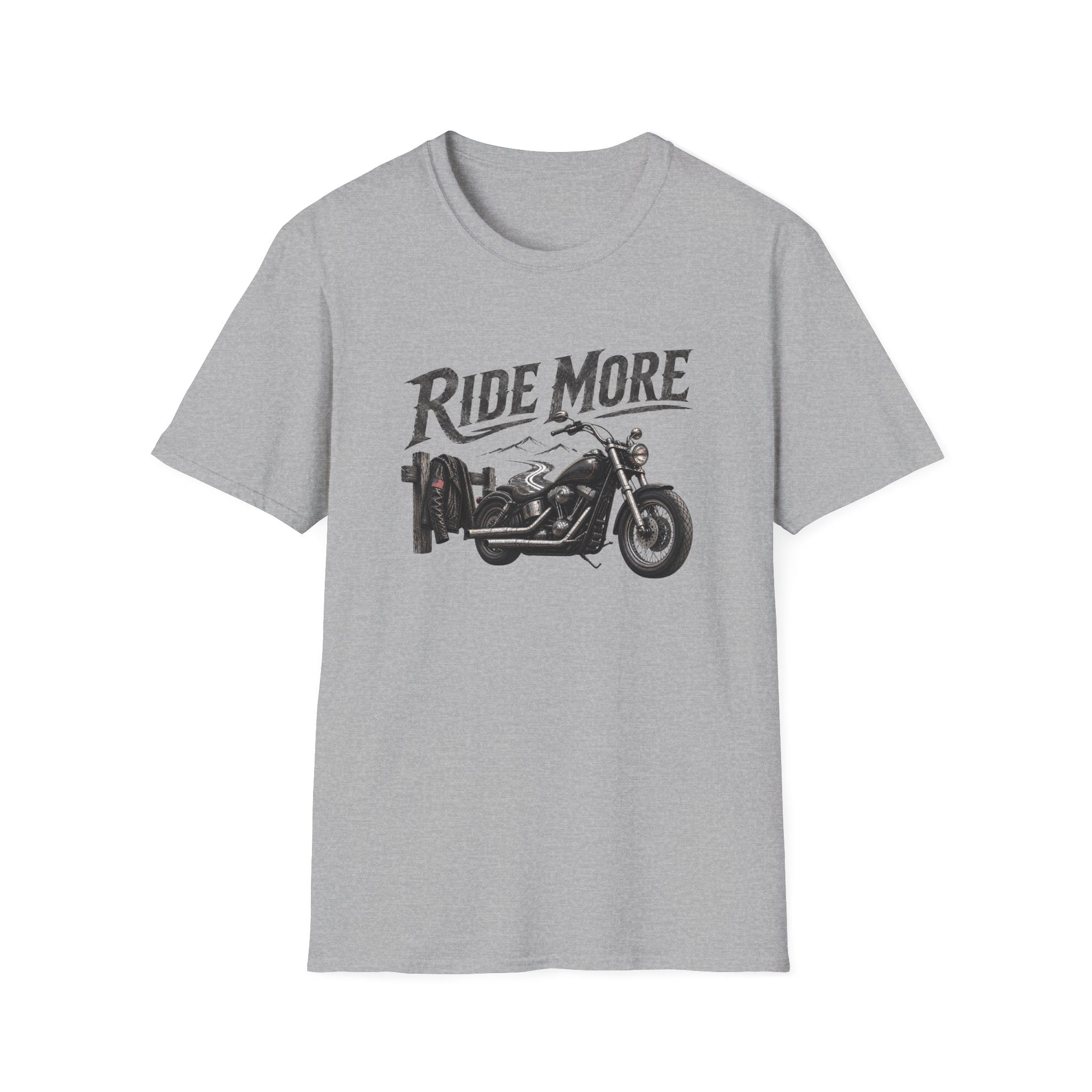 Ride More Motorcycle T-Shirt — Vintage Biker Graphic Tee