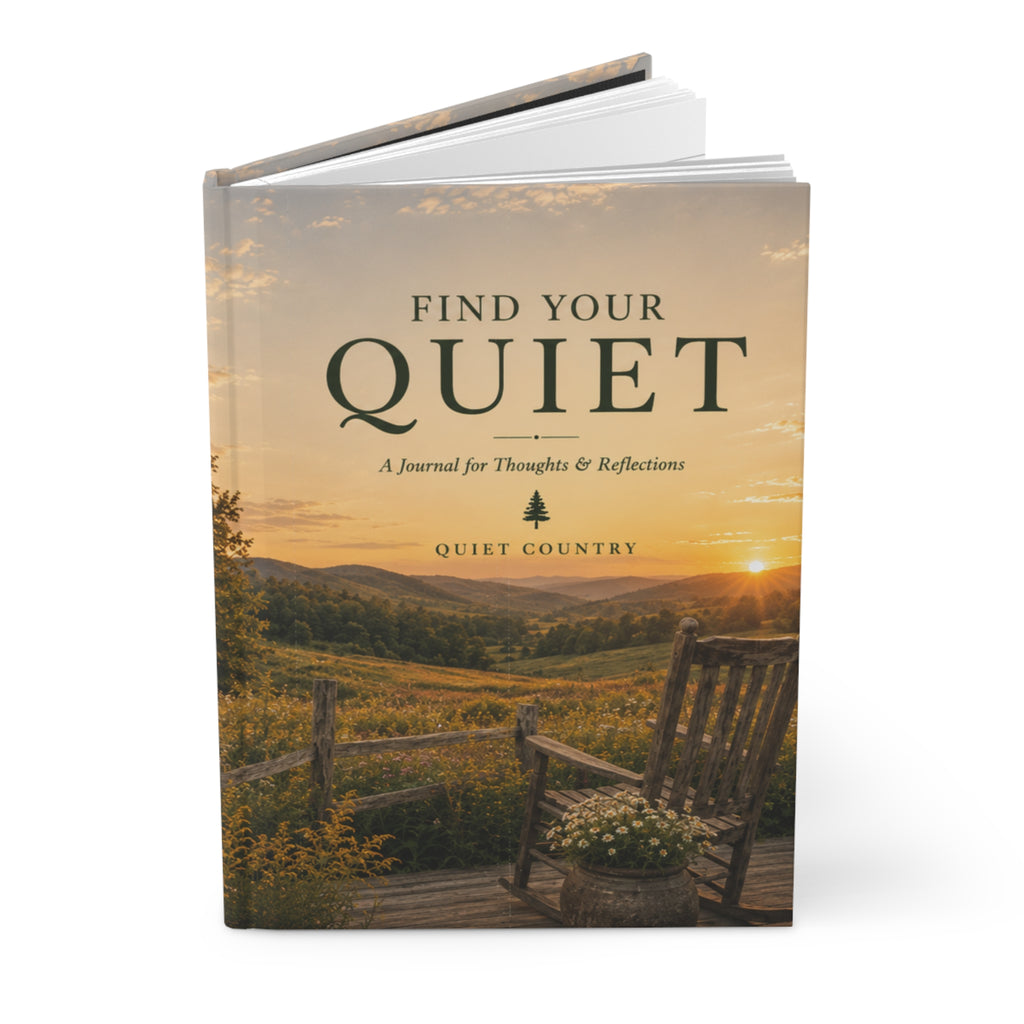 Find Your Quiet Hardcover Journal — Lined Reflection Notebook for Mindfulness & Gratitude