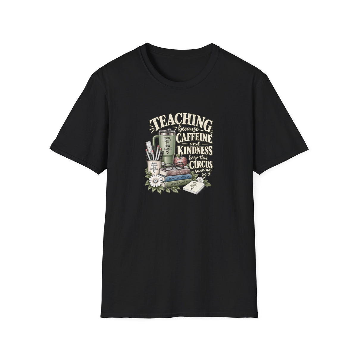 Teacher Caffeine & Kindness T-Shirt