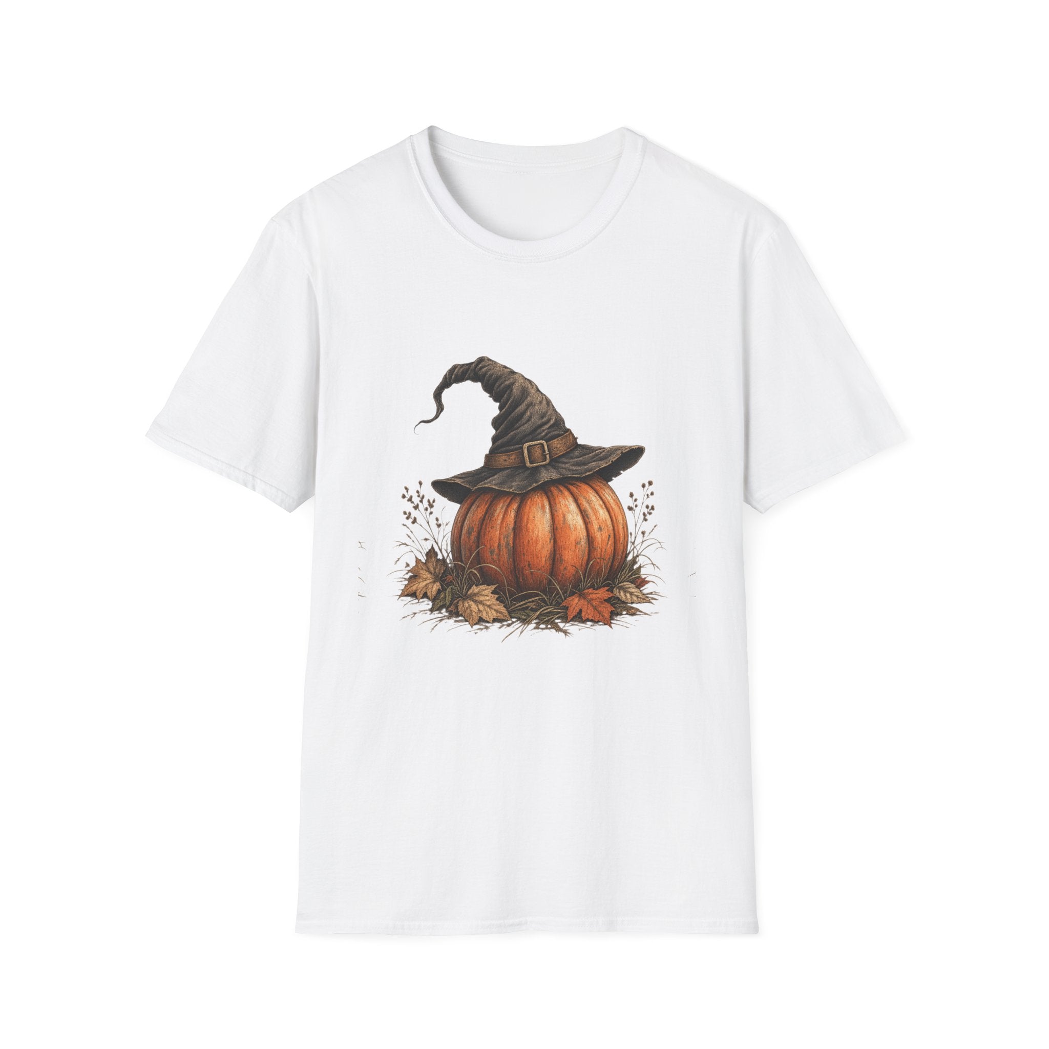 Pumpkin Witch Hat T-Shirt — Cute Fall Halloween Tee