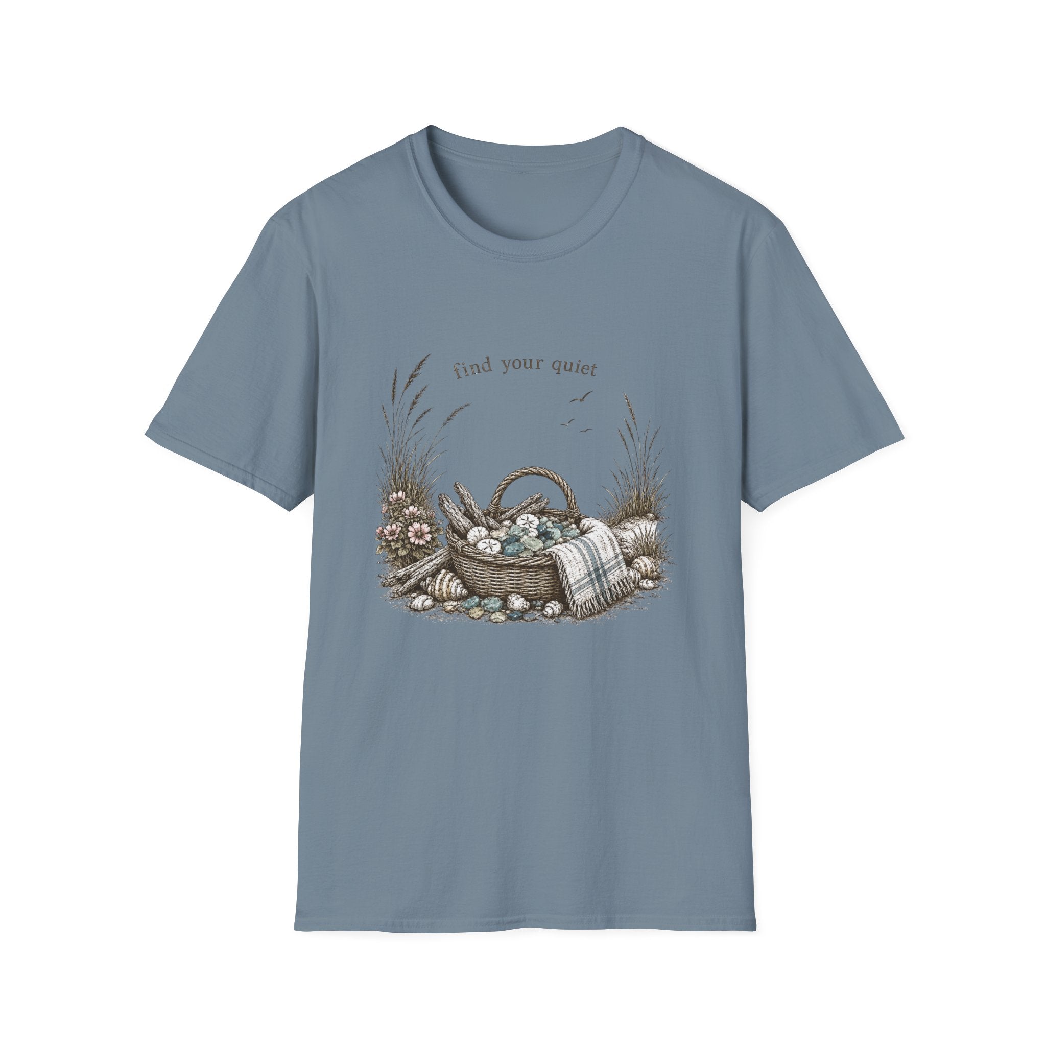 Find Your Quiet Beach Glass Tee