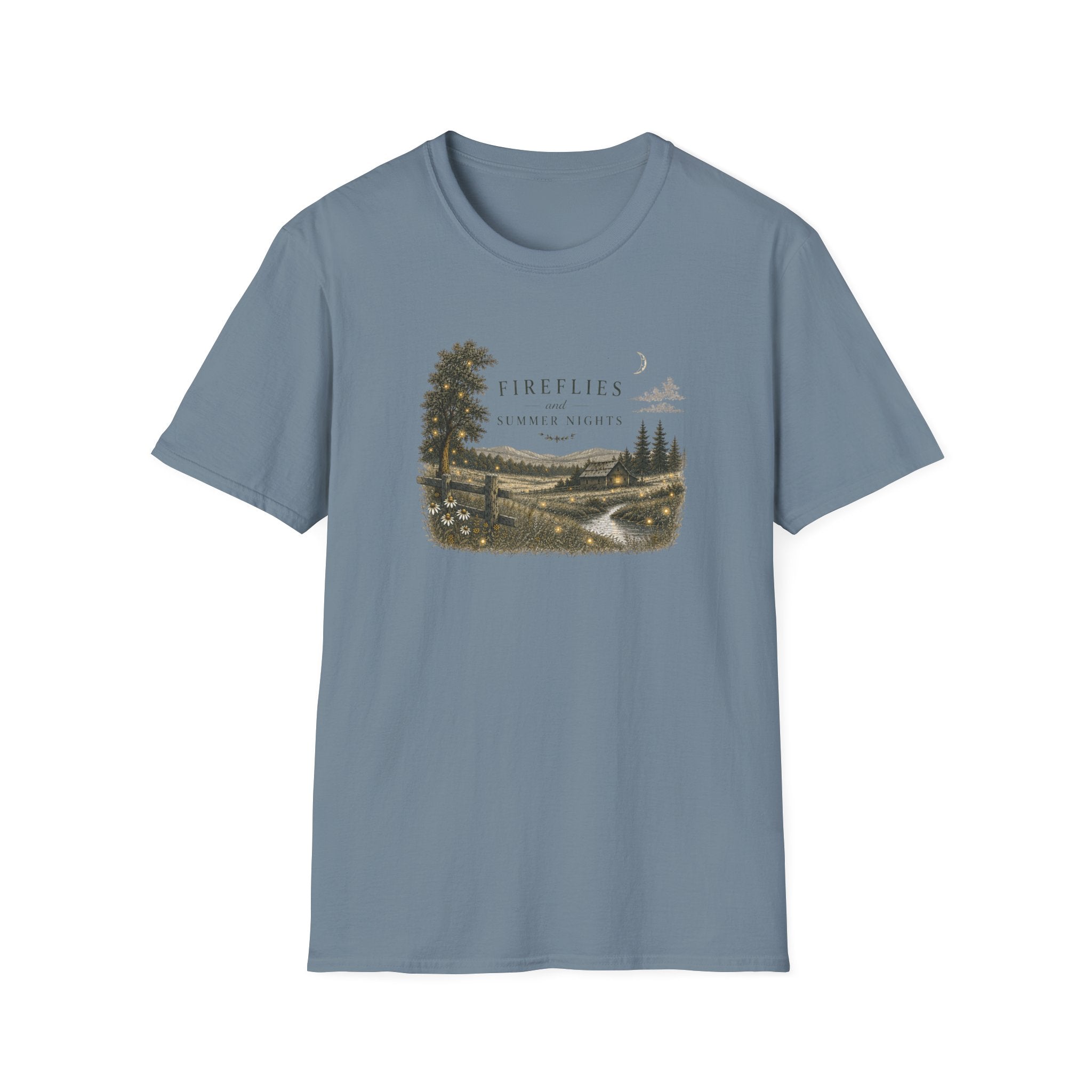 T‑Shirt — Fireflies and Summer Nights Scenic Tee