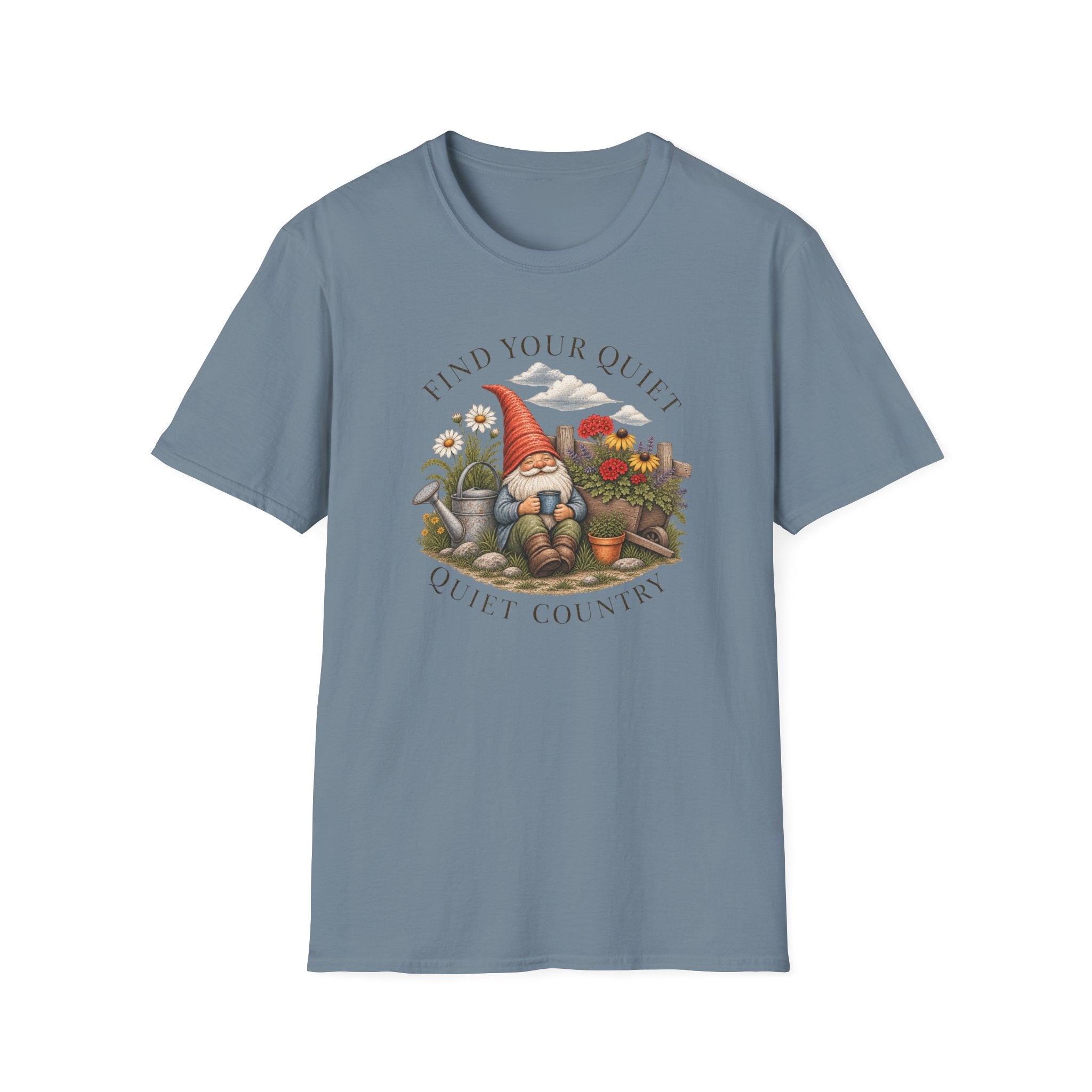 Find Your Quiet Gnome T-Shirt — Cozy Cottagecore Garden Shirt