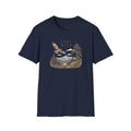 Stay Wild Mountain Hawk T-Shirt — Vintage Mountain & Hawk Graphic for Outdoor Lovers