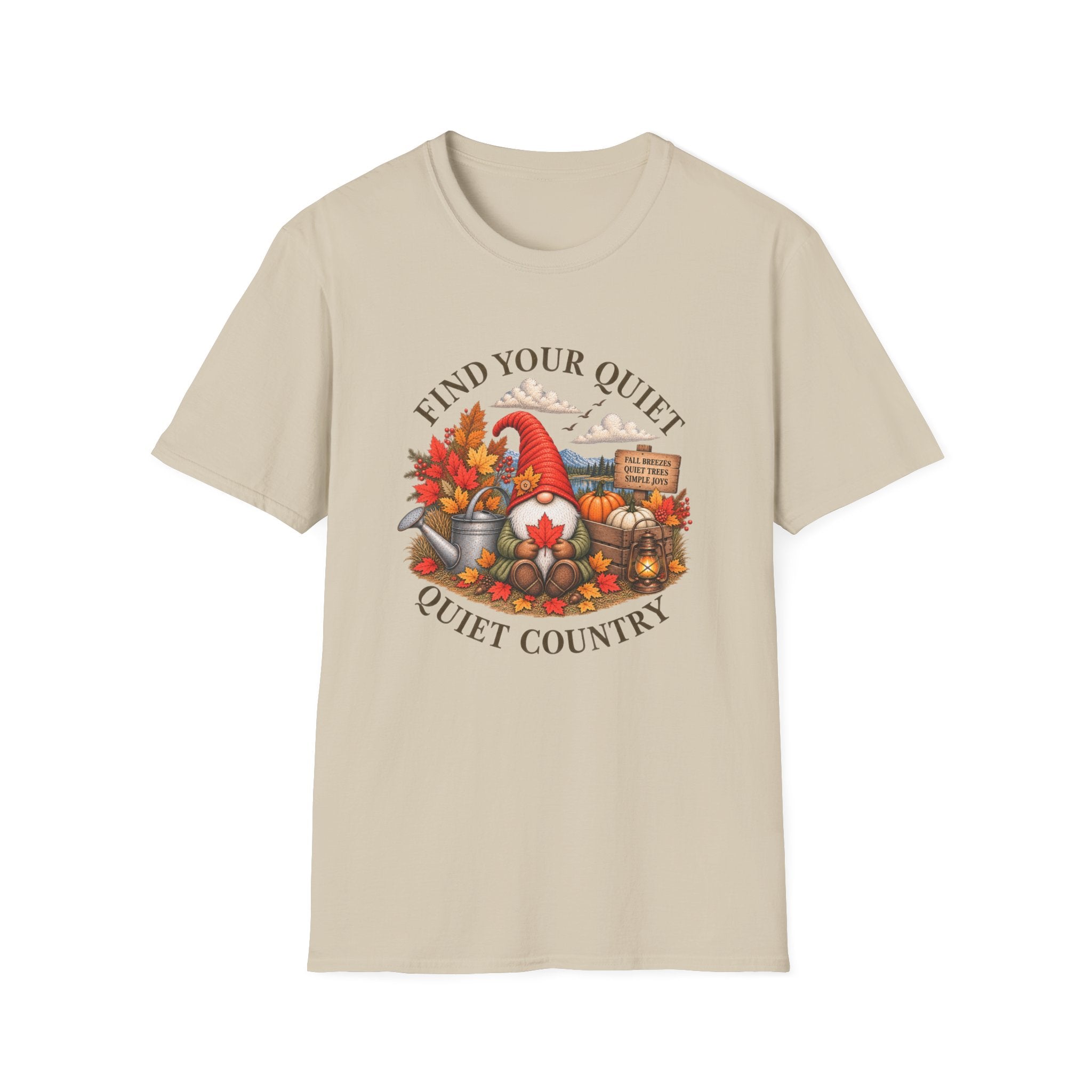 Find Your Quiet Autumn Gnome Tee